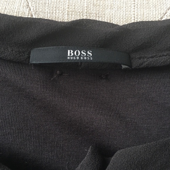 Boss by Hugo Boss Steel Grey Cotton Long Sleeve Shirt Sz XS - Picture 7 of 16